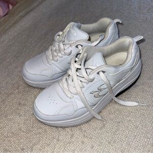 Gdefy White Leather Shoes Womens 10